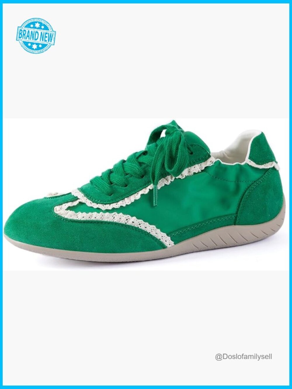 Retro Satin Sneakers Suede Cushioned Insole Lightweight Casual Walking Shoes
